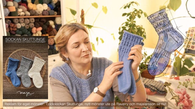 Maja Skapar Podcast 28 | Nytt stickmönster lanserat: Tjocksockan Skuttunge