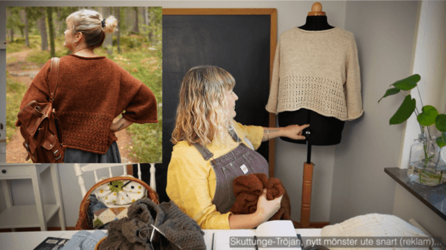 Maja Skapar Podcast 34 | Skuttunge-Tröjor i skogen, näverstickning och stickning i restgarner